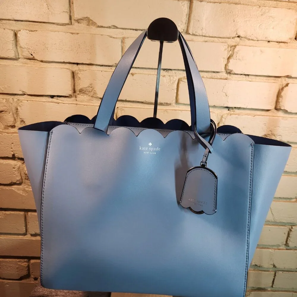 Kate Spade NY Magnolia Street Mina Tote Bag Blue Dawn